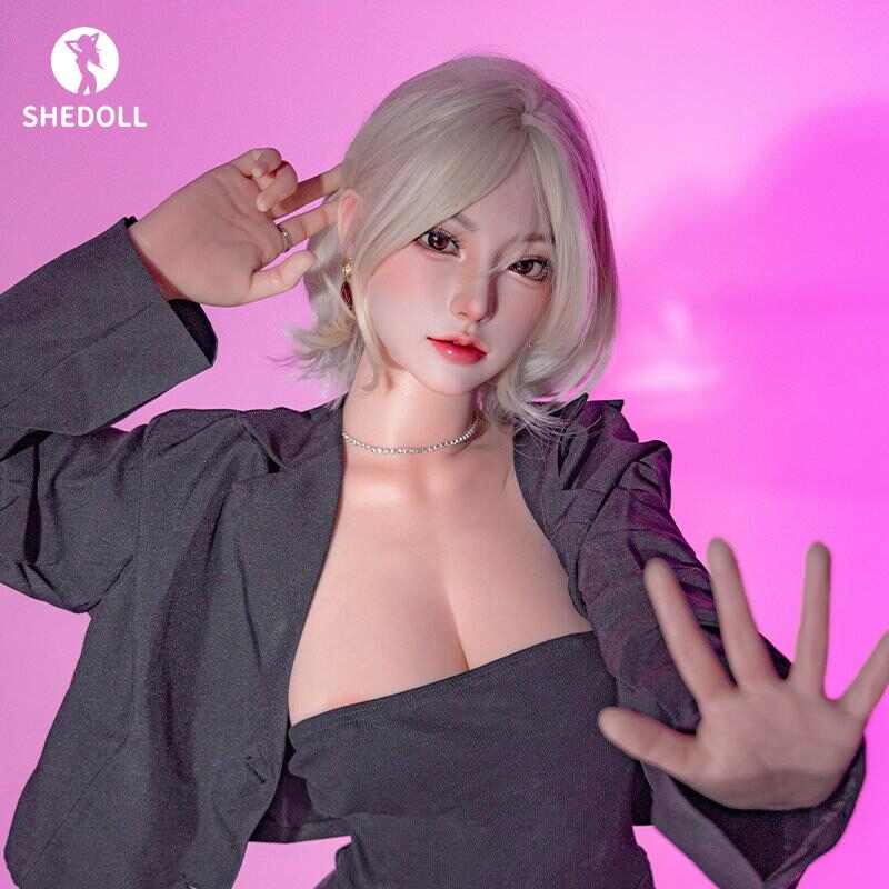 SHEDOLL 白露 168cm御姐支配者 D杯露肩黑裙-透光黑丝 可动口腔+加热夹吸体